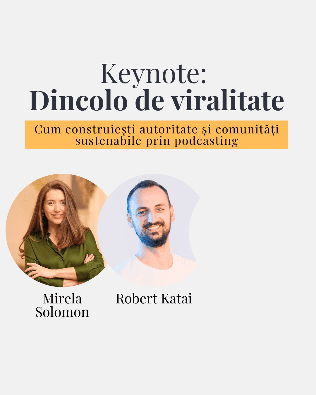 Keynote Dincolo de viralitate — cum construiești autoritate și comunități sustenabile prin podcasting la The Brand Podcast Live
